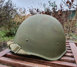 Steel Helmet Ssh 40 Wwii Russian Military Soviet Army Size 2 1954y
