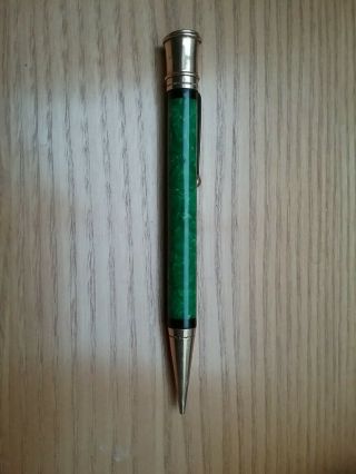 Parker Duofold Mechanical Pencil.  Jade Green,  1.  16mm Lead,  No Eraser