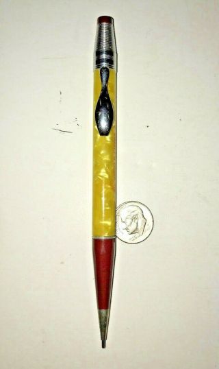 Ebonite Bowling Ball Cracked Ice Mechanical Pencil Bowling Pin Clip
