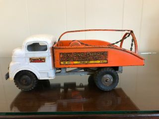 Antique Structo Toyland Garage Wind - Up Tow Truck 822 In Great Shape