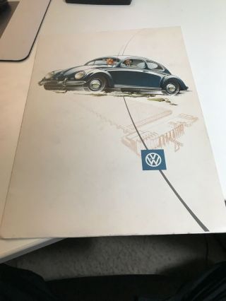 Volkswagen Wolfsburg Germany Color Dealer Brochure 1950’s