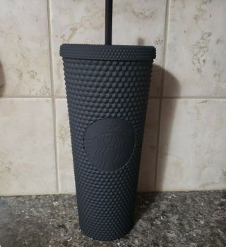 Starbucks Limited Edition Studded Tumbler Cup - Matte Black Nwt