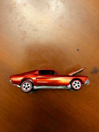 Hot Wheels Custom Mustang Metallic Orange Redline