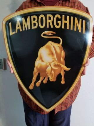 Lamborghini Dealer Shield Sign