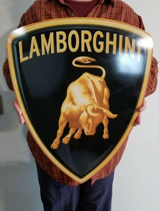 Lamborghini Dealer Shield Sign 2