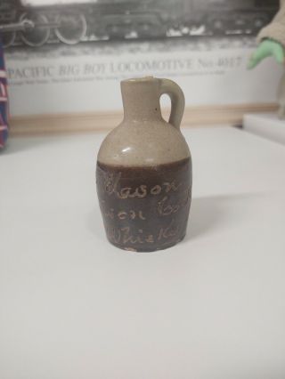 Pre Prohibition Advertising Stoneware Mini Jug J.  W.  Mason Nelson Co Ky Whiskey