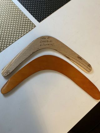 Authentic Australian Aboriginal Art Wooden Boomerang Handmade 3