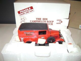 Danbury 1931 31 Ford Campbells Soup Delivery Truck 1/24 Scale Nib
