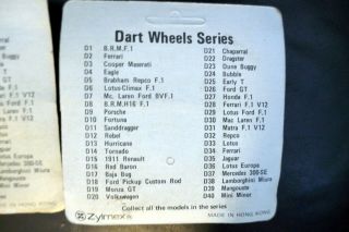 x12 Vintage Zylmex Dart Wheels Die Cast Racing Car Model Bundle 3