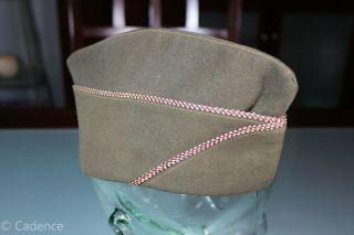 Us Ww2 Army Overseas Garrison Hat Cap Medical British Made Barathea 7 1/2 158