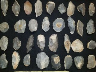 Arrowheads Cache Of Kentucky Hornstone Blades And Scrapers Found In Meade Co Ky.