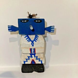 Navajo Indian Carved Kachina Route 66 Style Native American Miniature 7