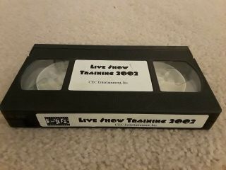 Chuck E Cheese Cec Training Vhs Tape By Department 18,  Live Show 2002