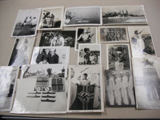 Sailor`s Photos & Ephemera From Dd - 381 " Uss Somers " During N.  African Campaign