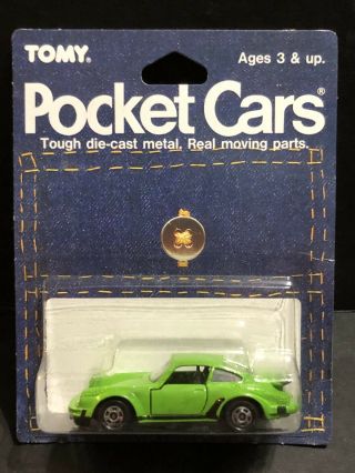 Porsche 930 Turbo No.  F1 Tomica Tomy Vintage Pocket Cars Japan Moc
