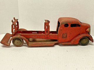 Vintage 1930 ' s Turner Toy Fire Truck Pressed Steel 20.  5 Inches Parts Restoration 2