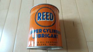 Vintage Reed Upper Cylinder Lubricant 1 Pint Can Old Stock