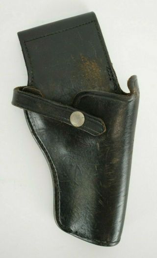 Vintage Smith & Wesson Leather Holster B07 - 44sf Us Military For.  38 Cal