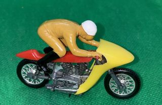 Hot Wheels Redline Era Rrrumblers Rip Snorter Motorcycle W Rider Red & Yellow