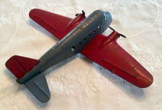 Louis Marx/wyandotte Blue/red Pressed Steel Airplane ($50 Obo)