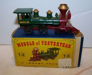 Matchbox By Lesney Models Of Yesteryear No.  Y - 13 American 4 - 4 - 0 Steam Engine
