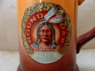 Round Oak Stoves Mug Doe - Wah - Jack Native American 1907 P D Beckwith Advertising 2
