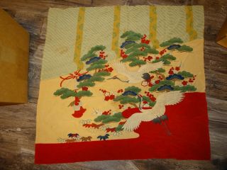 Japanese Wwii Military Award Block Print On Cloth Very Cool Reduced10 - 2