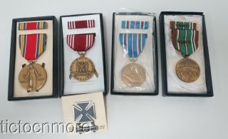 Wwii Us Army Medal Grouping Named Good Conduct American Campaign Victory