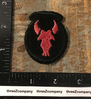 Ww2 Us Army 34th Infantry Division Ssi Patch British Made Black Back