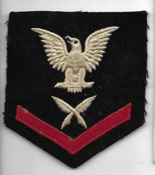 Wwii Us Navy Yeoman 3rd Class Rate Patch