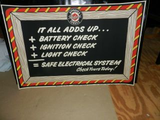Packard Showroom Poster (battery Ignition,  Light Check 270 Size 38 X 25.  5
