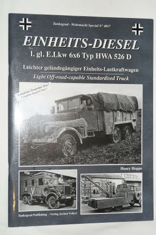 Ww2 German Light Off Road Standardised Truck Diesel 6x6 Reference Book