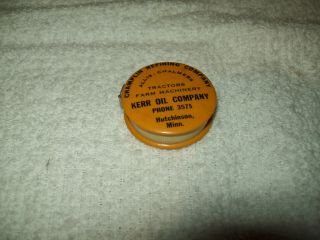 Hutchinson Mn Allis Chalmers Tractor Celluloid Cloth Tape Measure Kerr Oil Co