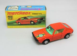 Matchbox Lesney Superfast No62 Renault 17tl In Bright Orange 6 Lable " Mib