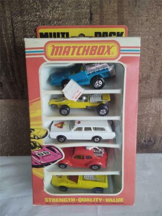 1970s Vintage Lesney Matchbox Superfast 5pk Mp - 1 In Package England
