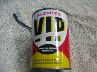 Vintage Alemite Vip - Stops Oil Burning Additive 15 Fluid Oz - Never Opened