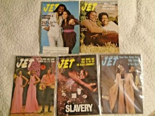 Five Jet Magazines From The 70s Diana Ross Sidney Poitier Ashford Simpson Drugs