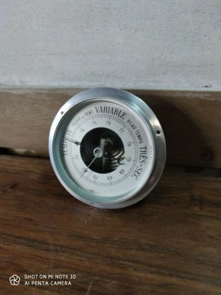 Baromètre 3 Trou Vis Fixation Thermomètre émaillée Potasse D 