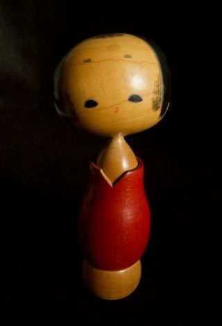 20.  5cm (8.  1 ") Japanese Sosaku Kokeshi Doll : Signed Seiho (aida) 1916 2007
