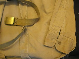 WW2 US ARMY SHIRT BELT AND BRONZE STAR MEDAL SHIRT NEEDS CLEANING 3
