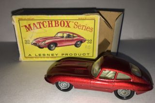 Matchbox Lesney Vintage No.  32 Jaguar Xke 1962
