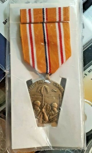 Us Army Asiatic Pacific Campaign Medal & Ribbon Set -