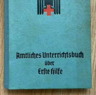 Ww2 German Red Cross First Aid Book