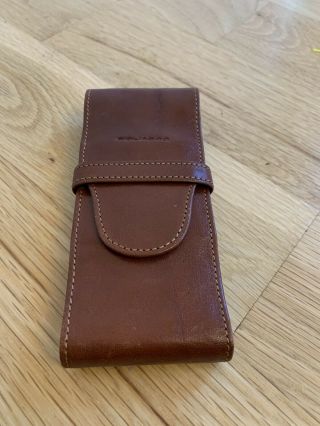 Piquadro Italian Leather 2 pen Case Holder 2