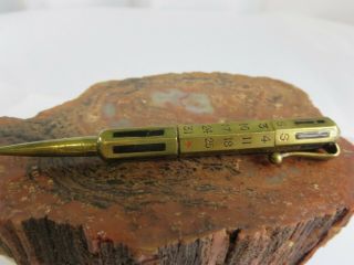 Vintage Brass Perpetual Calendar Japan Mechanical Pencil Rp22