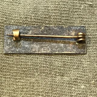 WW2 Gold Star Mother Sterling Old Style Pin Back 15/16 