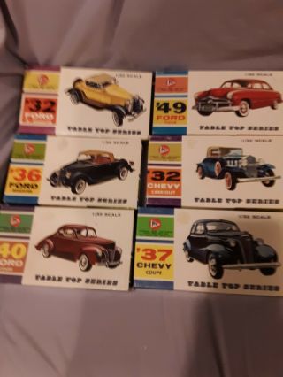Vintage Pryo Cars.  Numbers 1,  2,  3,  4,  5 And 6 In A Series.  All Are 1:32 Sca.