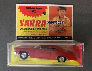 Vintage Sabra 1966 Chevrolet Chevy Impala Red Diecast Metal Car 1:43 1/43 Scale