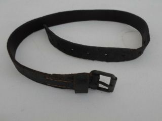 Ww2 German Equipment Black Leather Strap