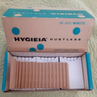 HYGIEIA Dustless White CHALK 1 gross VINTAGE DIXON 31 - 144 2